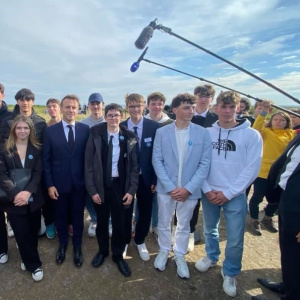 Rencontre du président Macron à l'île de sein