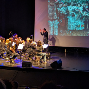 Spectacle de l'orchestre du collège à l'Alizé